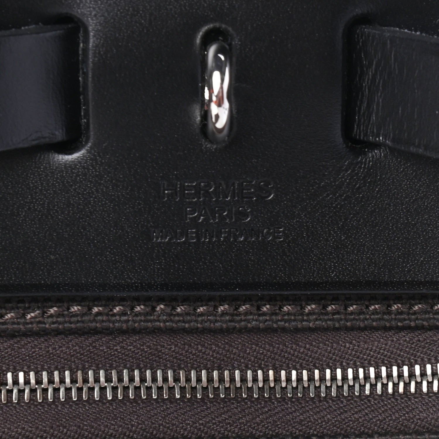 Hermes Toile Vache Hunter Herbag Zip 31 PM Black Ebene 5 of 8