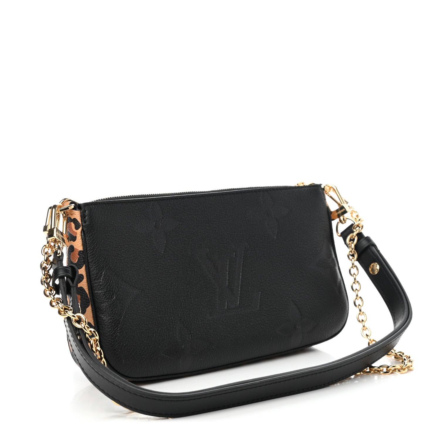 Louis Vuitton Empreinte Monogram Giant Wild At Heart Multi Pochette Accessories Black 2 of 6
