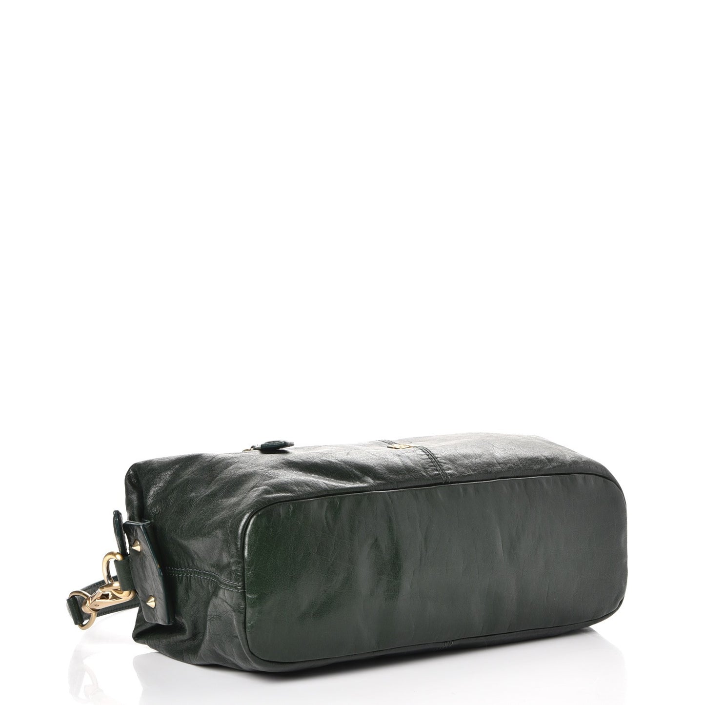 Leather Saffia Bag Green