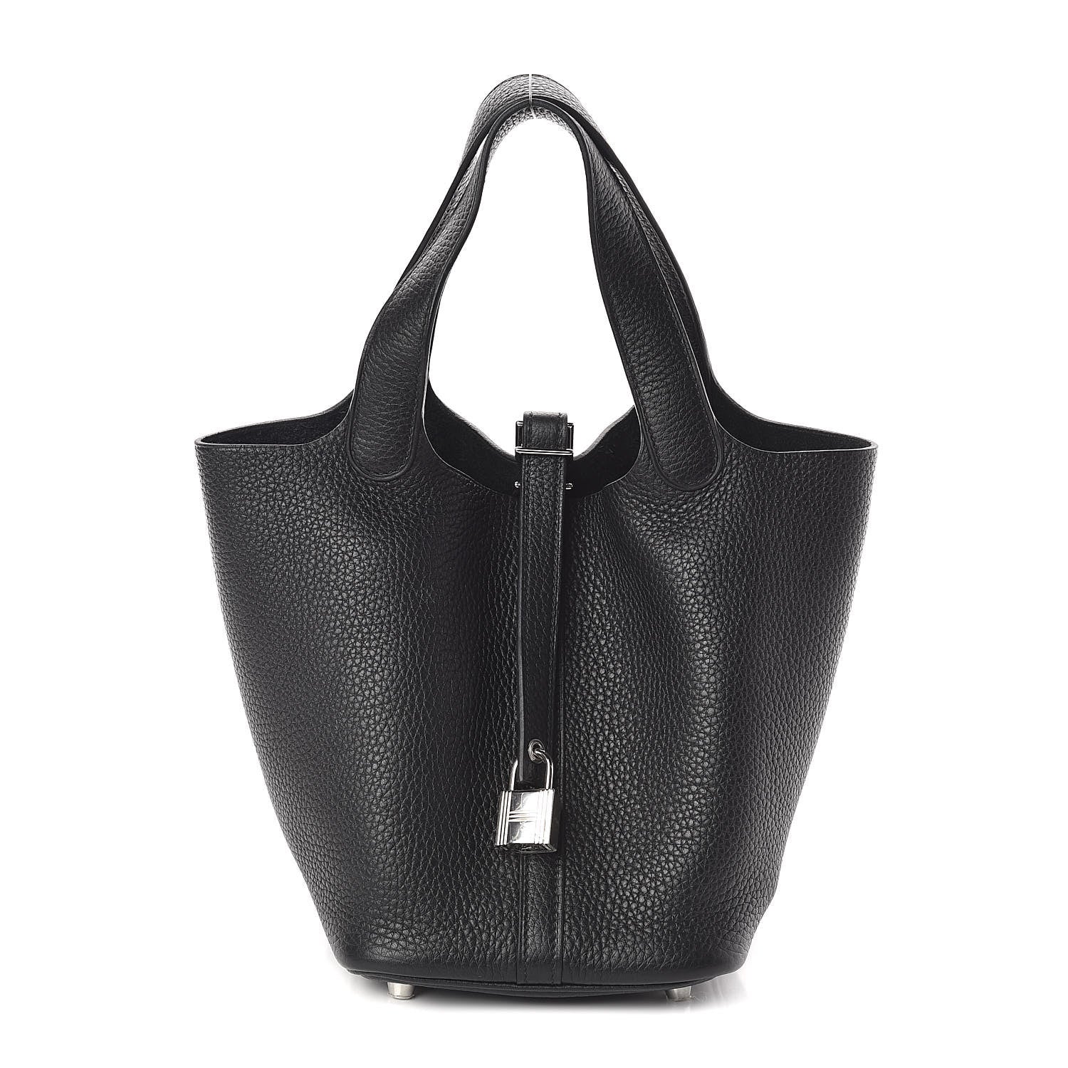 Hermes Taurillon Clemence Picotin Lock 18 PM Black 1 of 10