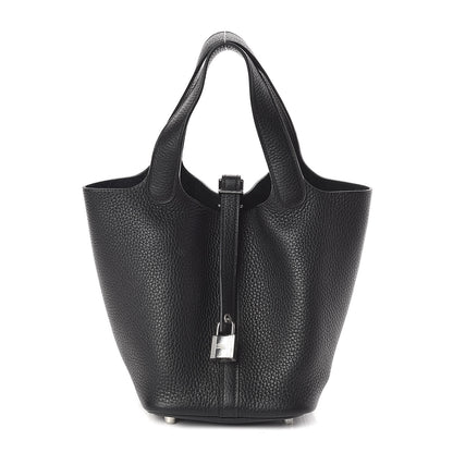 Hermes Taurillon Clemence Picotin Lock 18 PM Black 1 of 10