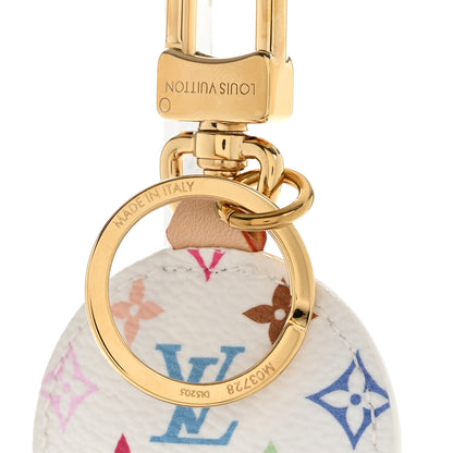 Louis Vuitton LV x TM Monogram Multicolor Vivienne Head Bag Charm White 4 of 5