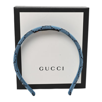 Gucci GG Canvas Headband Blue 6 of 6