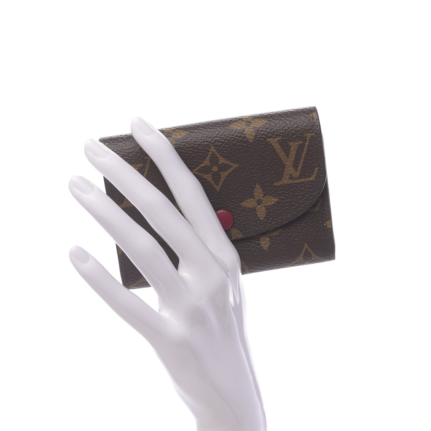 Monogram Rosalie Coin Purse Fuchsia