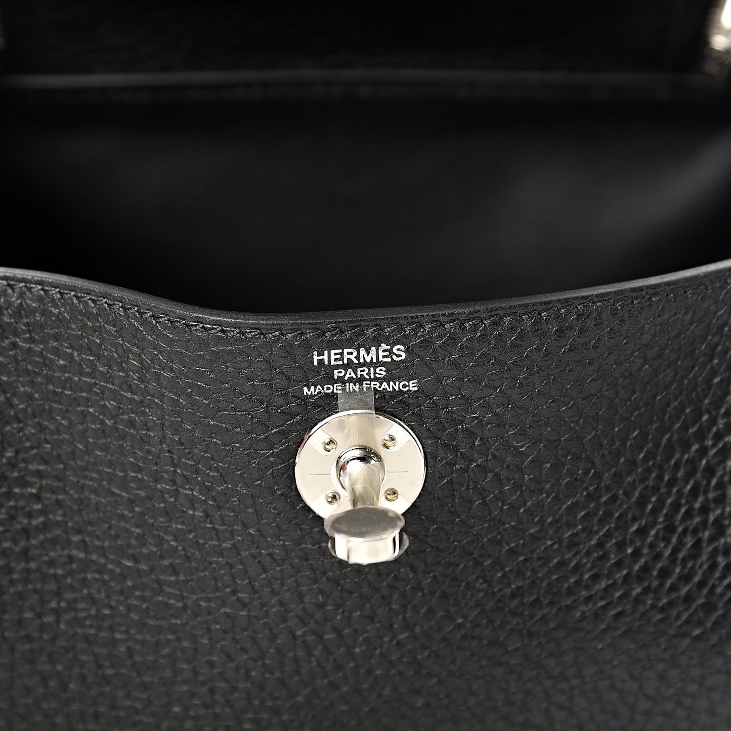 Taurillon Clemence Mini Lindy 20 Black