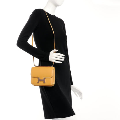 Hermes Tadelakt Lizard Constance 18 Paille Ficelle 2 of 21