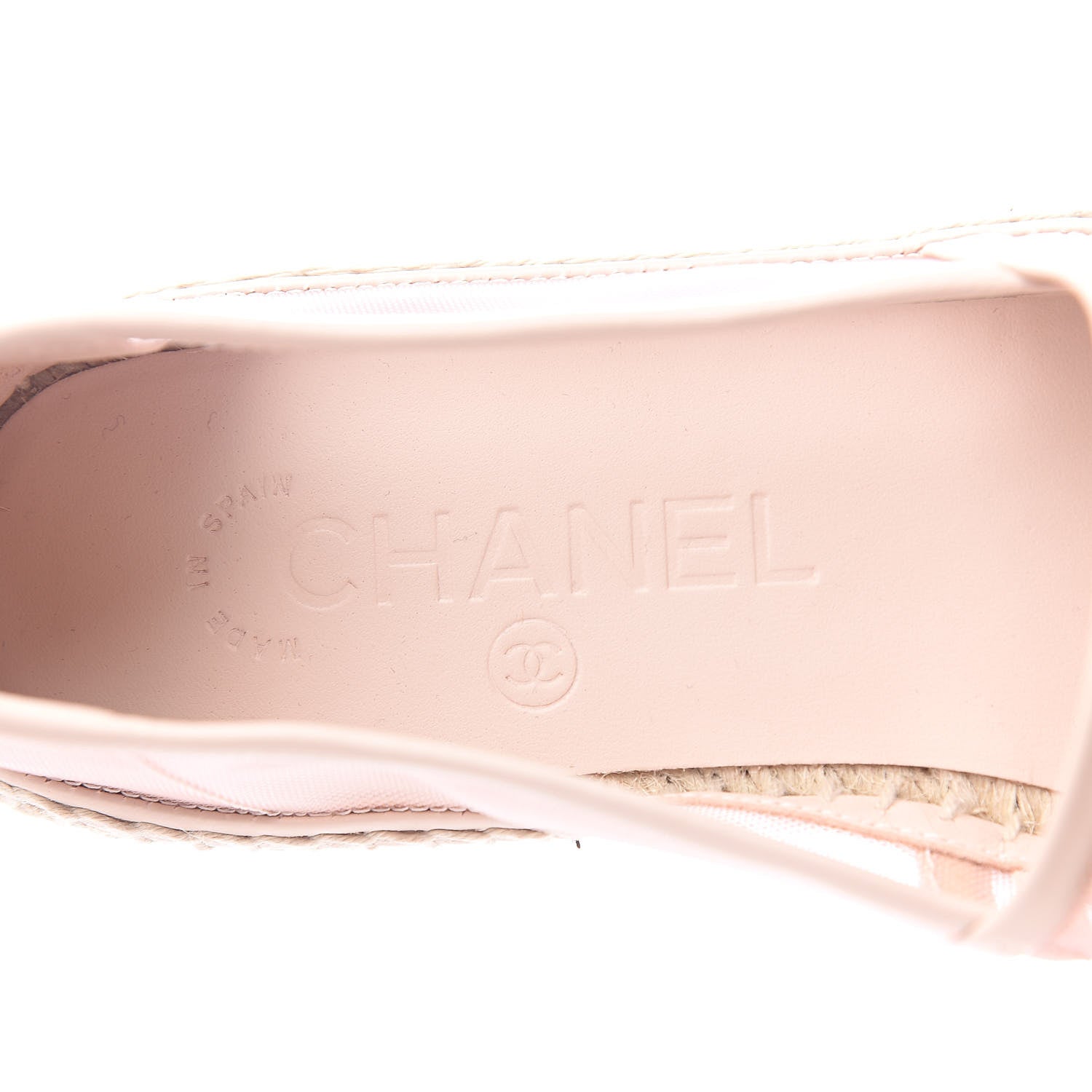 Chanel Mesh Grosgrain CC Espadrilles 36 Pink 8 of 9