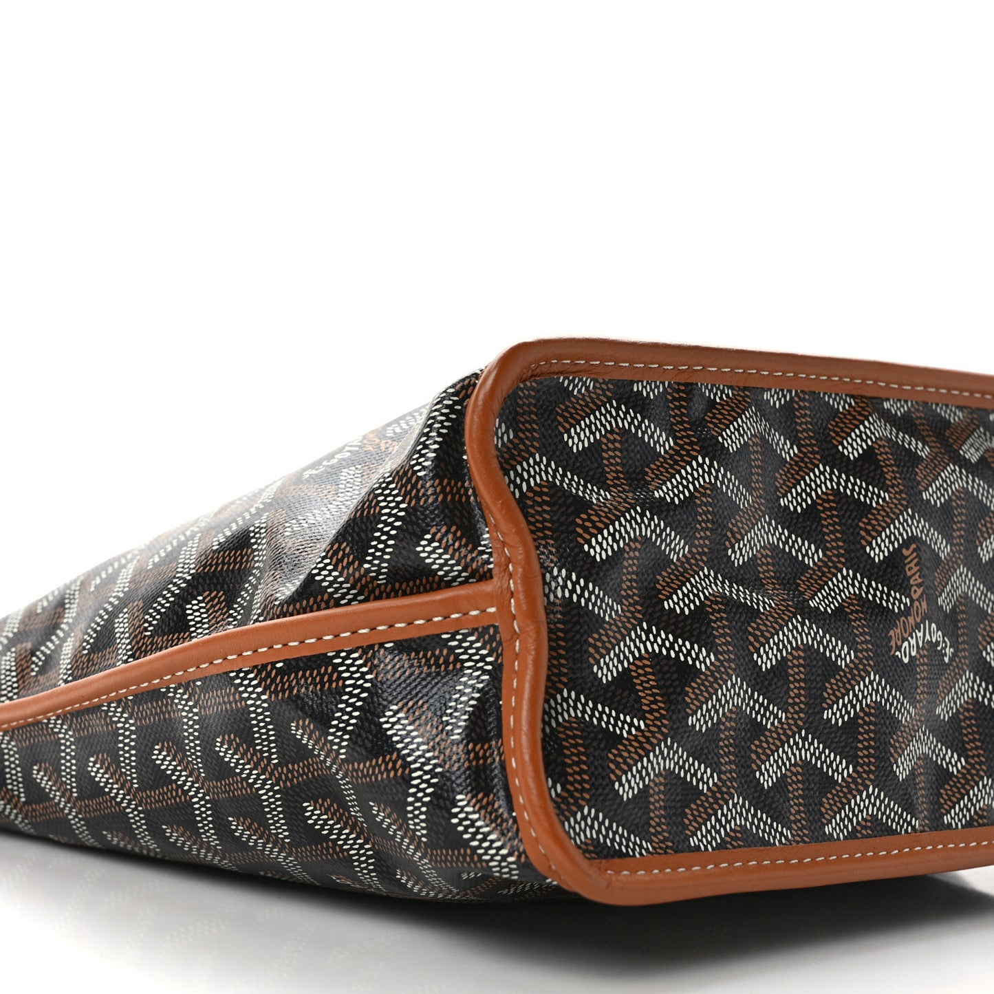 Goyardine Reversible Mini Anjou Black Gold