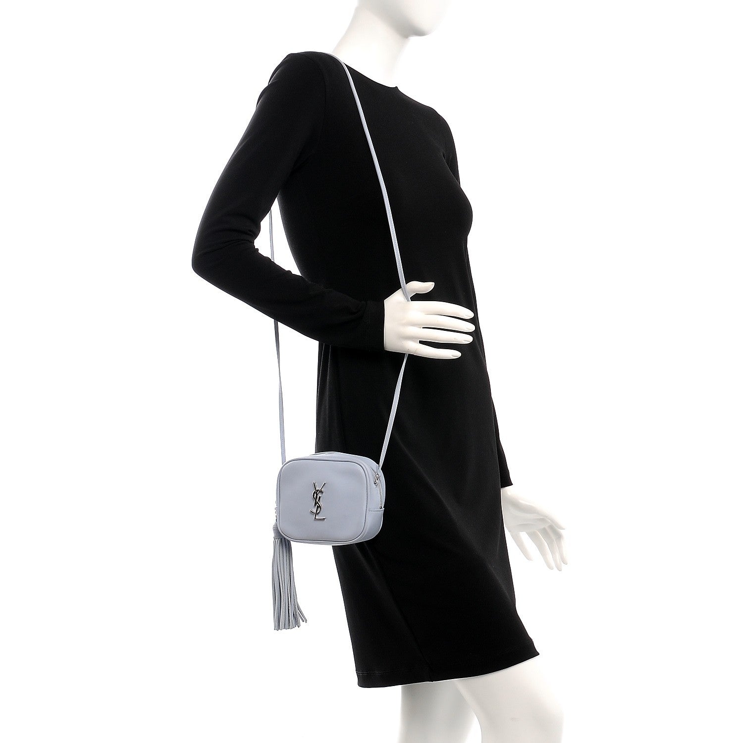 Saint Laurent Nappa Monogram Blogger Bag Sky Blue 2 of 7