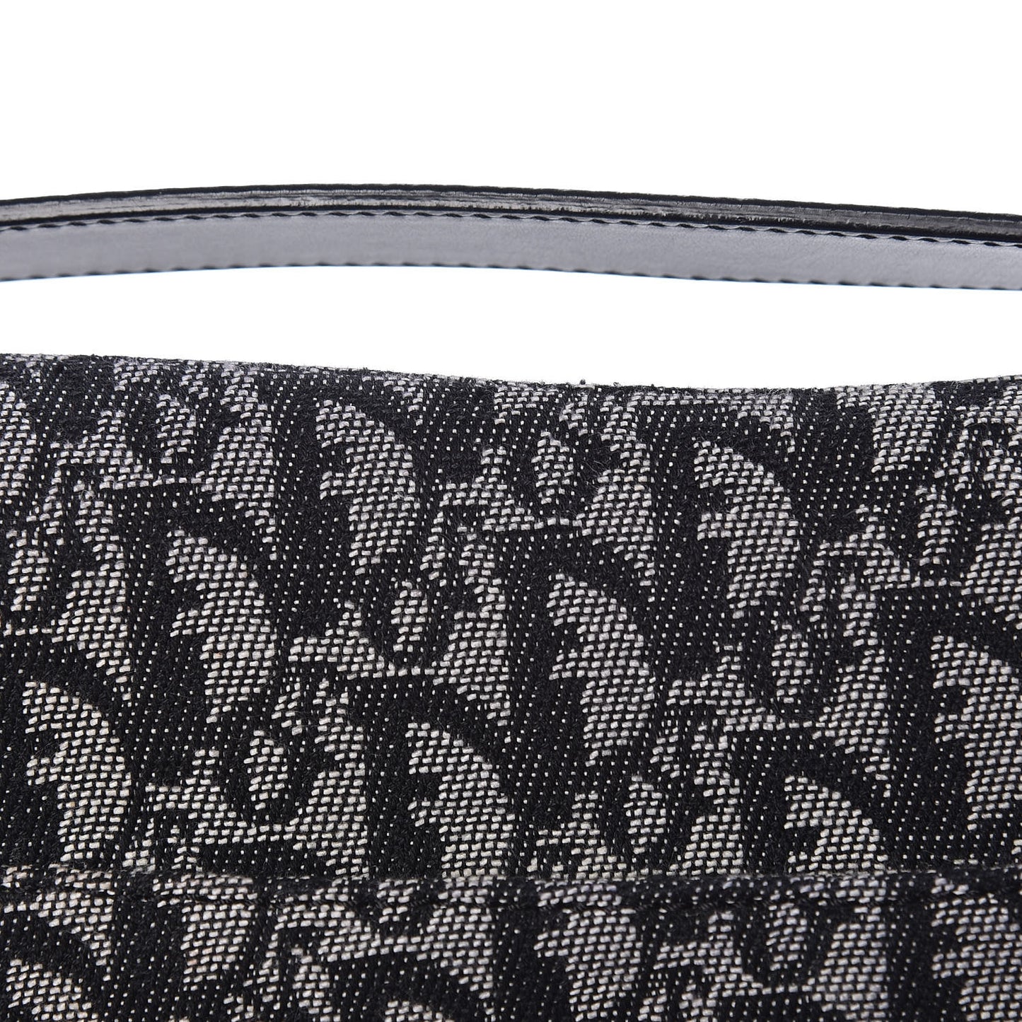 Monogram Saddle Bag Black