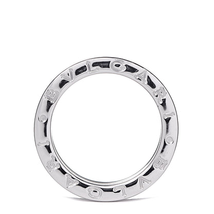 Bulgari 18K White Gold B.Zero1 Two-Band Ring 49 4.75 5 of 5