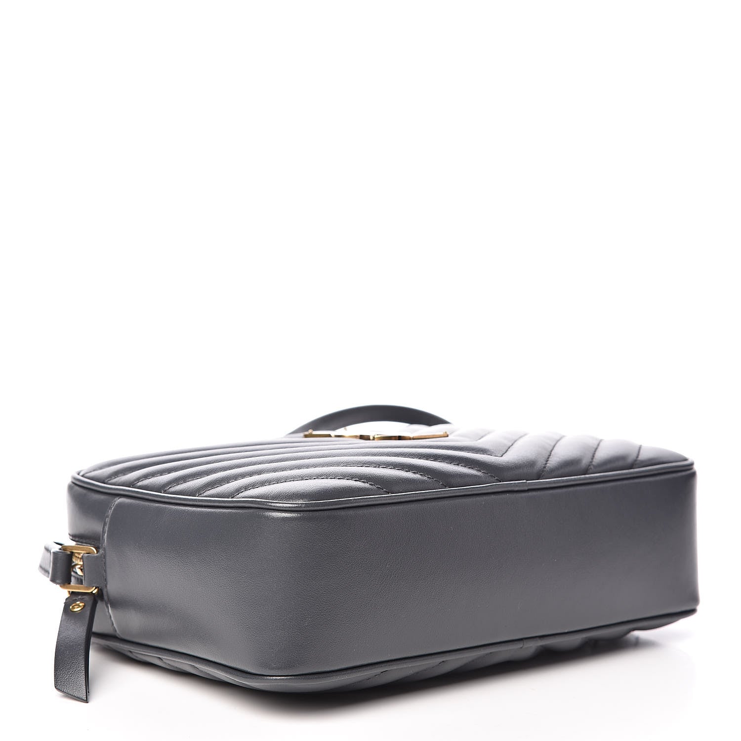Saint Laurent Calfskin Matelasse Monogram Lou Camera Bag Dark Smog 4 of 9