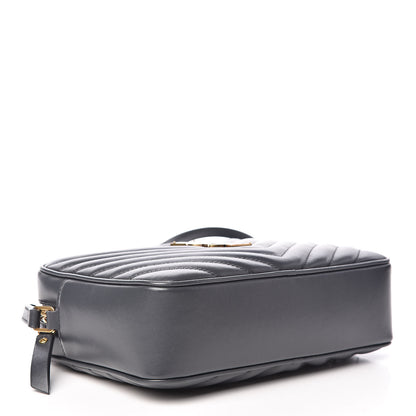 Saint Laurent Calfskin Matelasse Monogram Lou Camera Bag Dark Smog 4 of 9