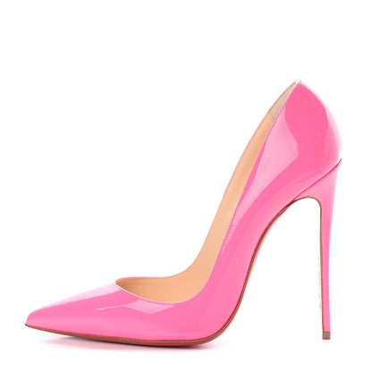 Christian Louboutin Patent So Kate 120 Pumps 39 Shocking Pink 1 of 7