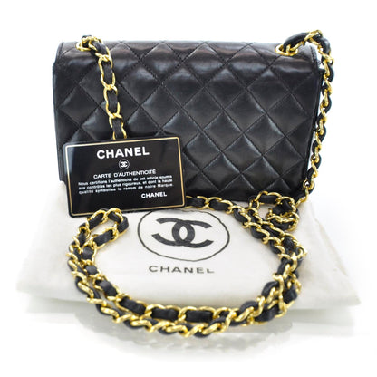Chanel Lambskin Quilted Mini Flap Black 3 of 8