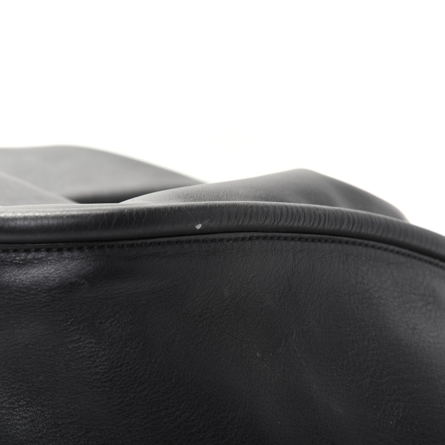 Calfskin XL Ruched Tote Black