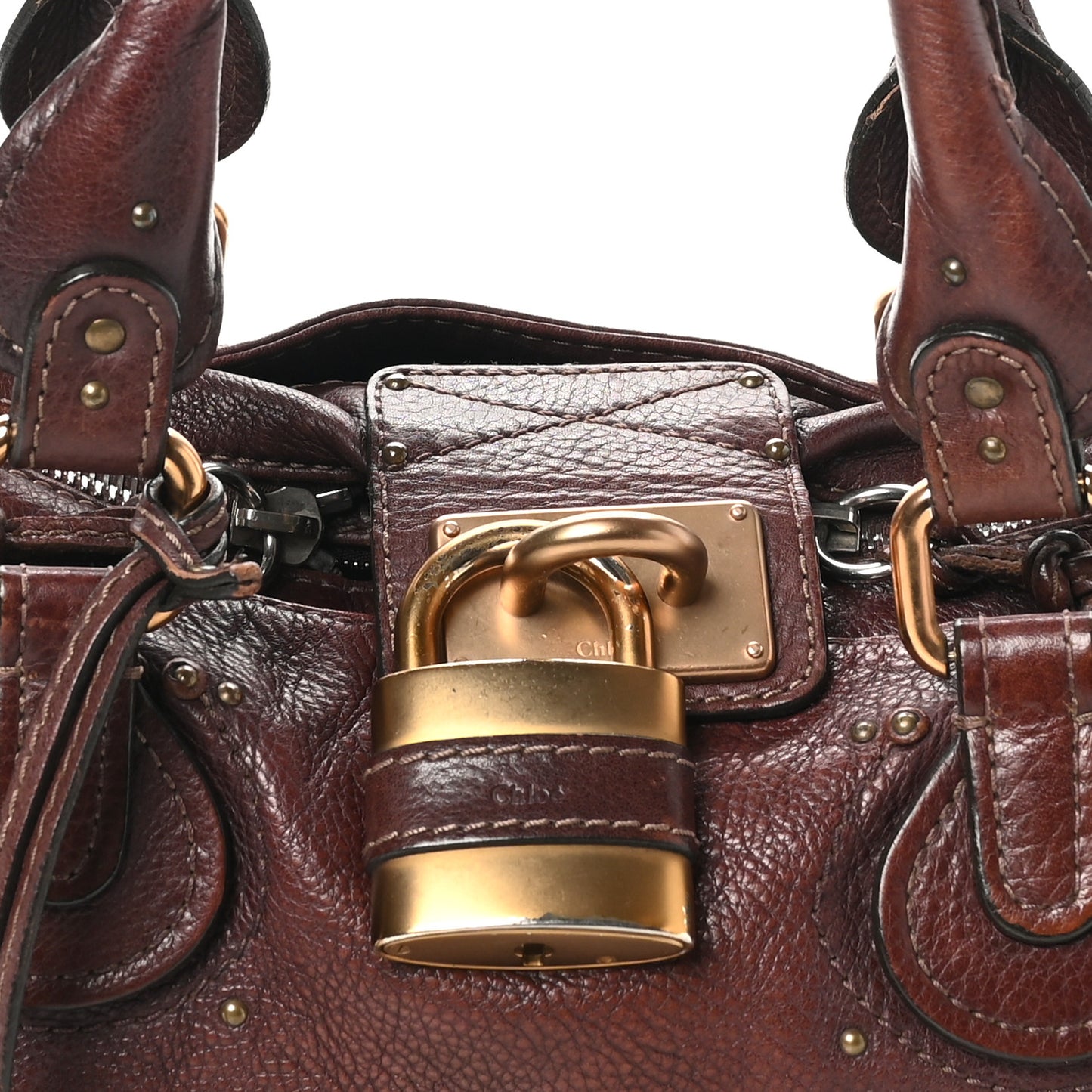 Calfskin Medium Paddington Satchel Chocolate