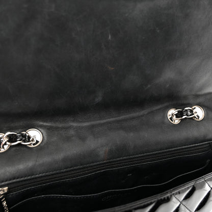 Chanel Patent Quilted Jumbo Single Flap Black 12 of 13