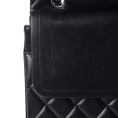 Chanel Lambskin Quilted Maxi Double Flap Black 11 of 14