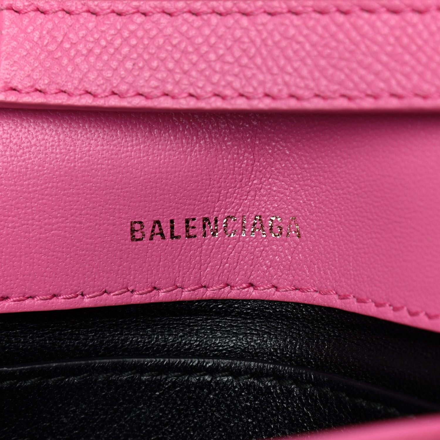 Balenciaga Signature Grained Calfskin Logo Print Ville Day Bag XS Rose Bubblegum Black 6 of 10