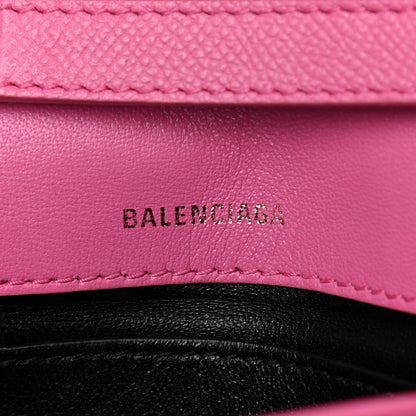 Balenciaga Signature Grained Calfskin Logo Print Ville Day Bag XS Rose Bubblegum Black 6 of 10