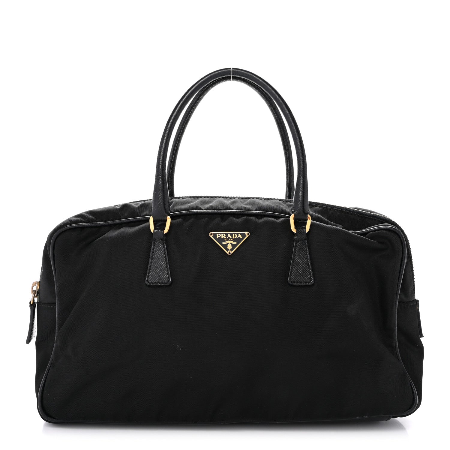 Prada Nylon Saffiano Small Top Handle Bag Black 1 of 14