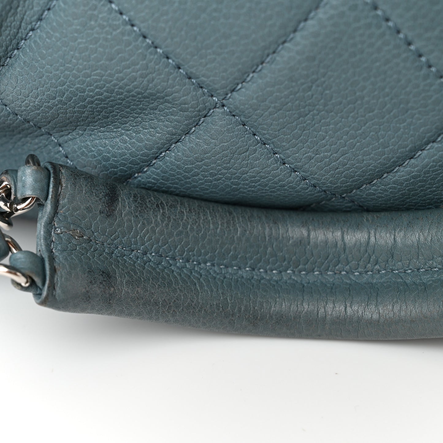 Caviar Quilted Timeless CC Tote Blue