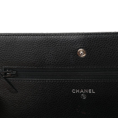 Chanel Caviar Quilted Wallet On Chain WOC Black 12 of 13