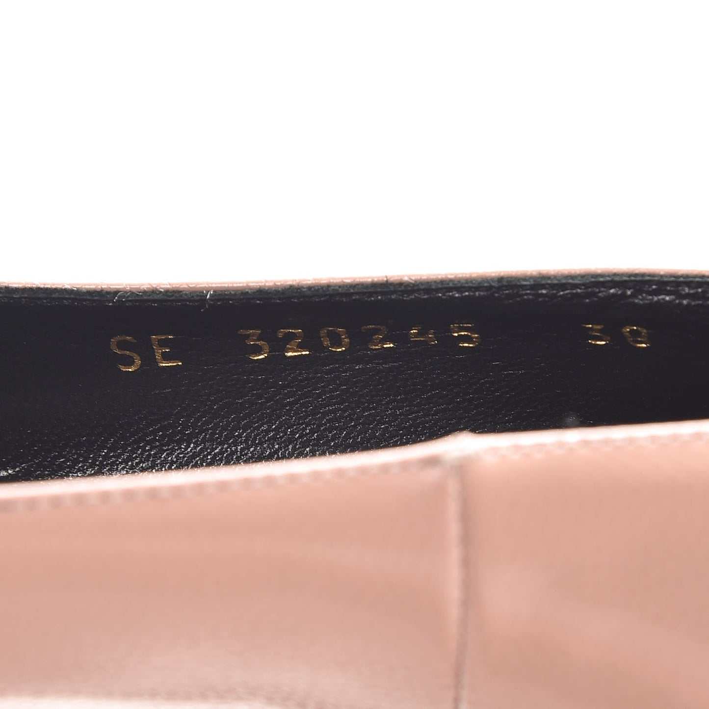Pebbled Patent Calfskin Janis 105 Platform Pumps 38 Pale Pink