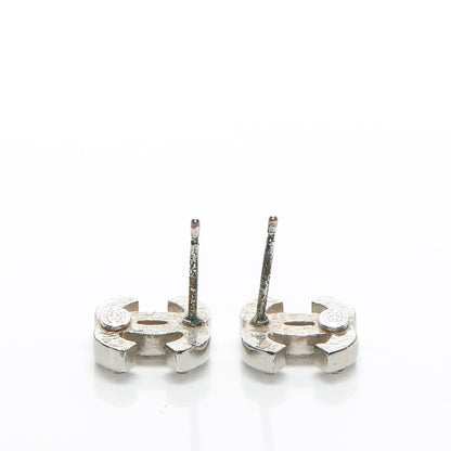 Chanel Crystal CC Earrings Silver 3 of 5