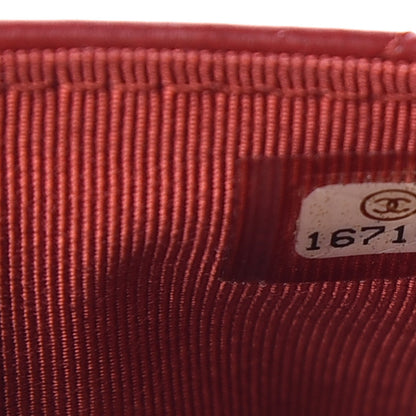 Chanel Lambskin Quilted Wallet On Chain WOC Red 8 of 11