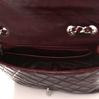 Chanel Patent Quilted Jumbo Double Flap Red 5 of 11