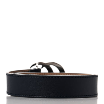 Gucci Calfskin Kids Double G 20mm Belt L Navy 2 of 4