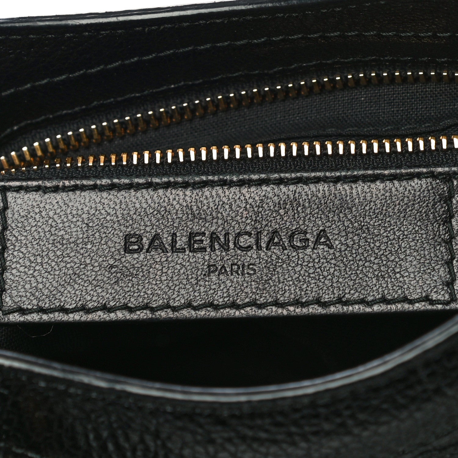 Balenciaga Chevre Gold Metallic Edge Hardware Mini City Black 6 of 10