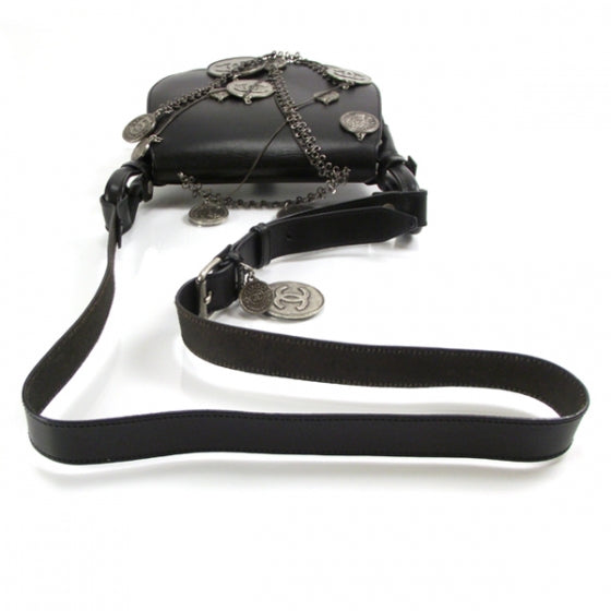 Chanel Leather Signature Coins Chains Bag 4 of 8