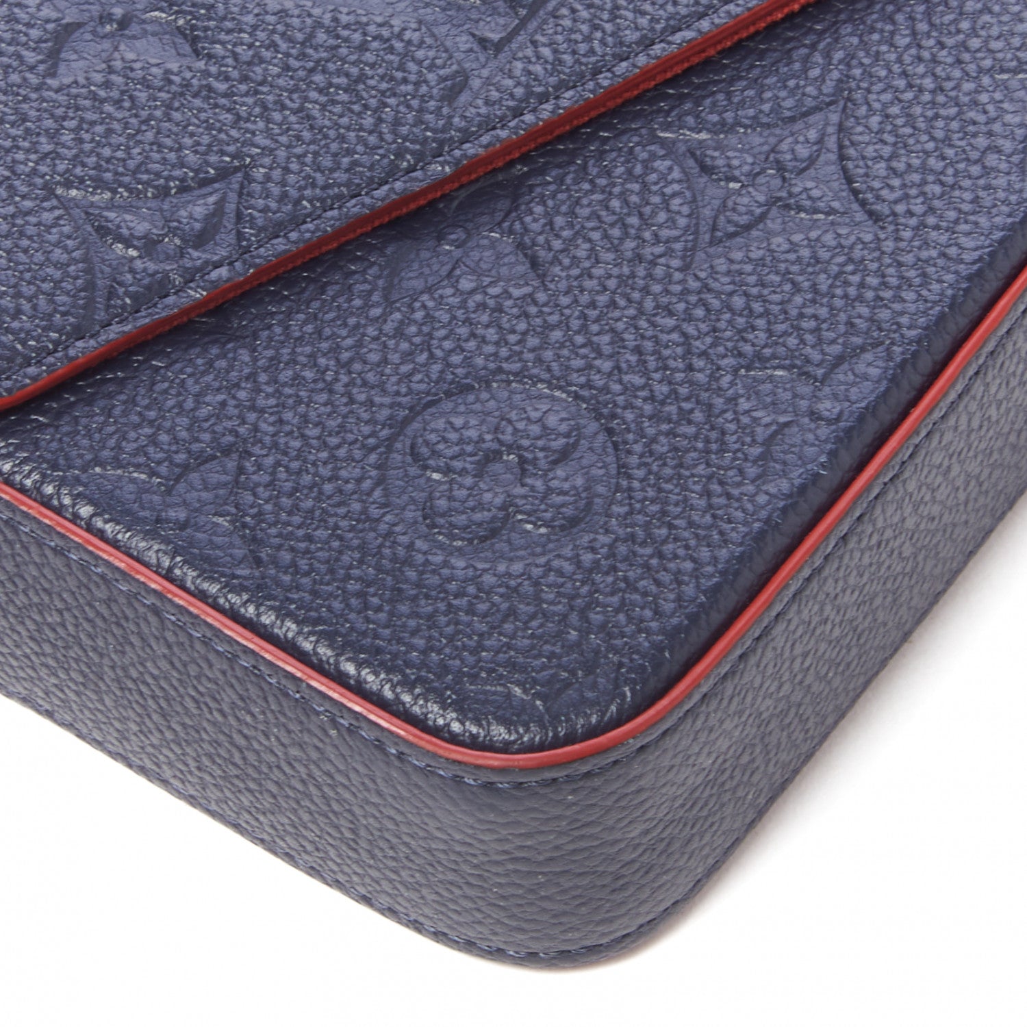 Louis Vuitton Empreinte Pochette Felicie Chain Wallet Marine Rouge 7 of 9