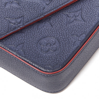 Louis Vuitton Empreinte Pochette Felicie Chain Wallet Marine Rouge 7 of 9