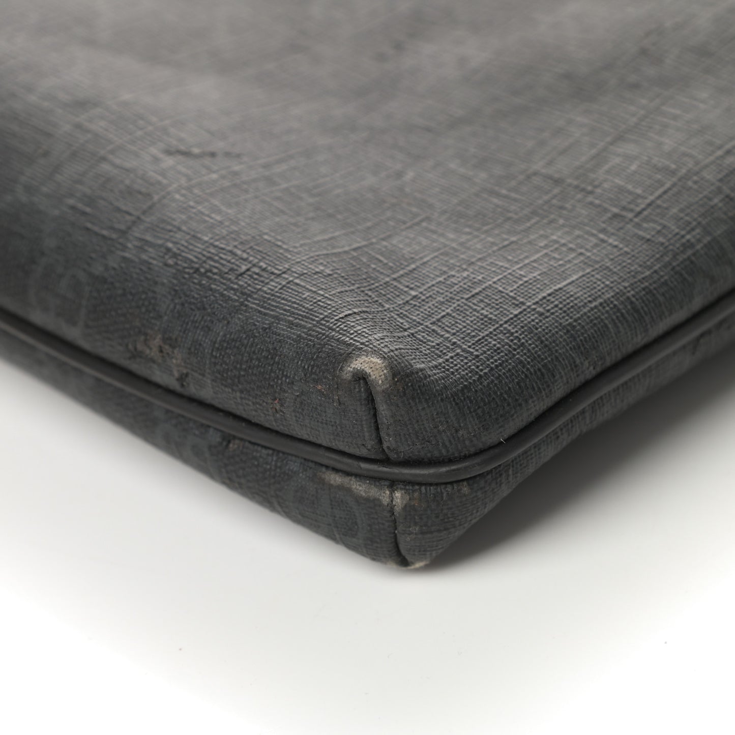 GG Supreme Monogram Crossbody Messenger Bag Black Grey