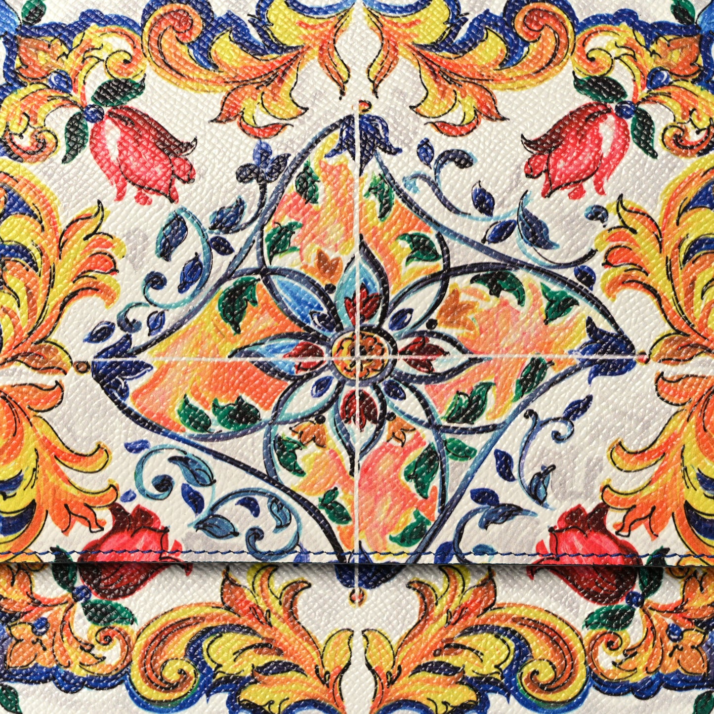 Dauphine Majolica Print Medium Miss Sicily Satchel Multicolor