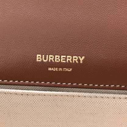 Burberry Calfskin Knit Check Small Lola Bag Dark Birch Brown 11 of 21