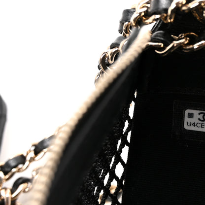 Chanel Mesh Shiny Lambskin Chain Hobo Black 8 of 12