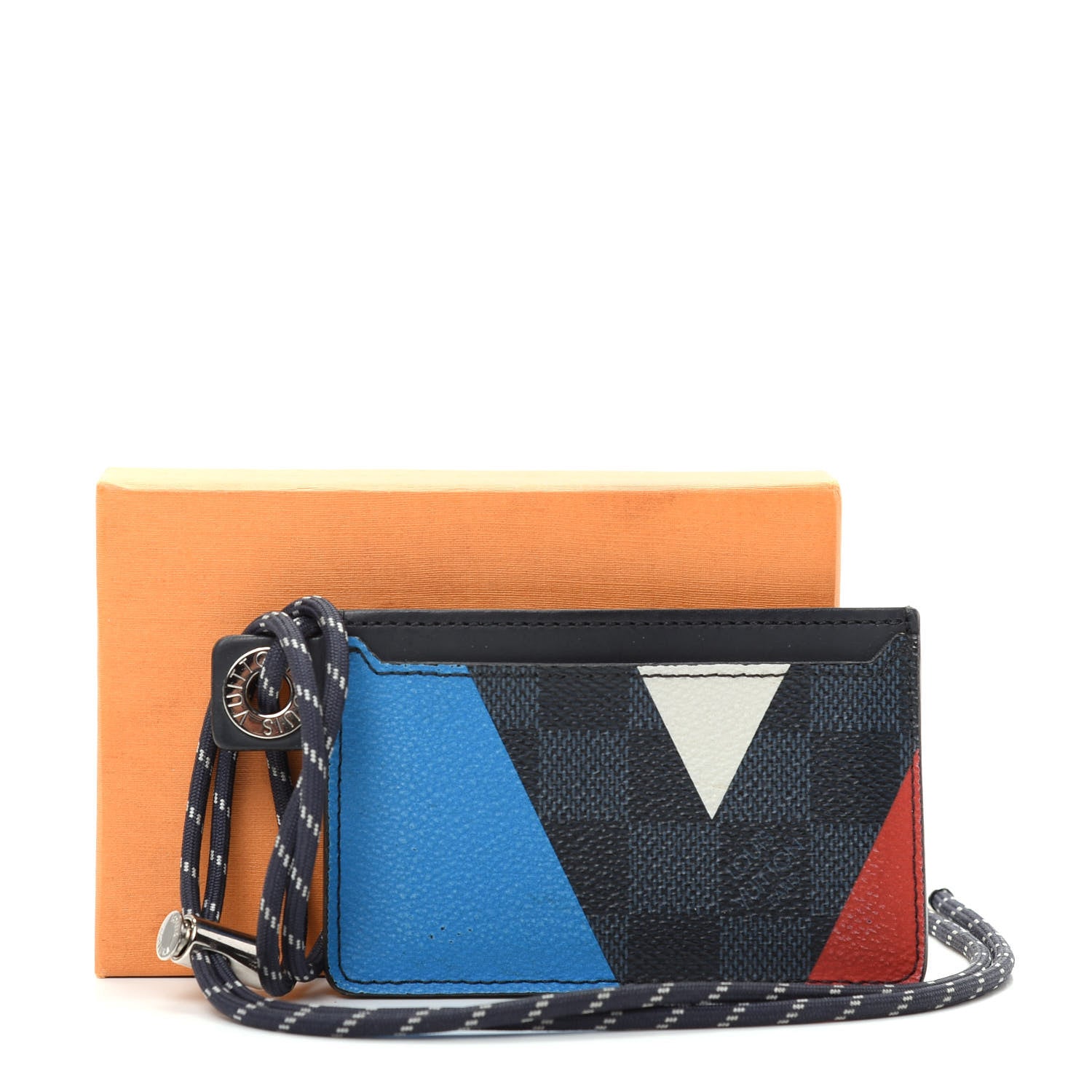 Louis Vuitton Damier Cobalt America's Cup Regatta Ribbon Card Holder 7 of 7