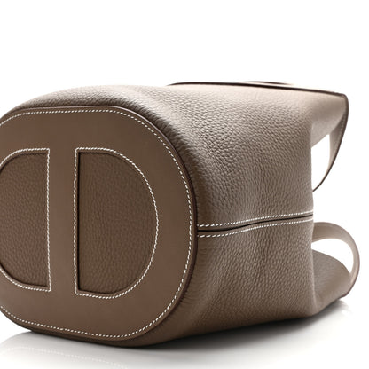 Hermes Taurillon Clemence Swift In-The-Loop 23 Bag Etoupe 8 of 8