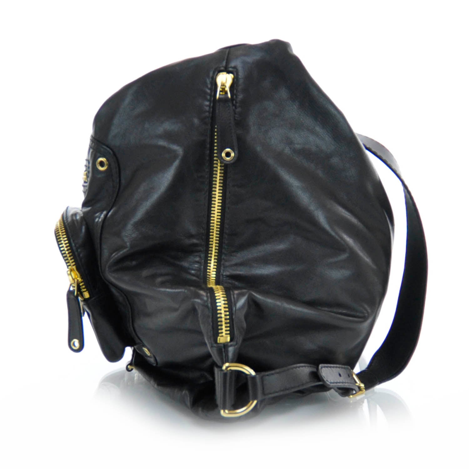 Gucci Leather Large Darwin Convertible Backpack Black 3 of 10