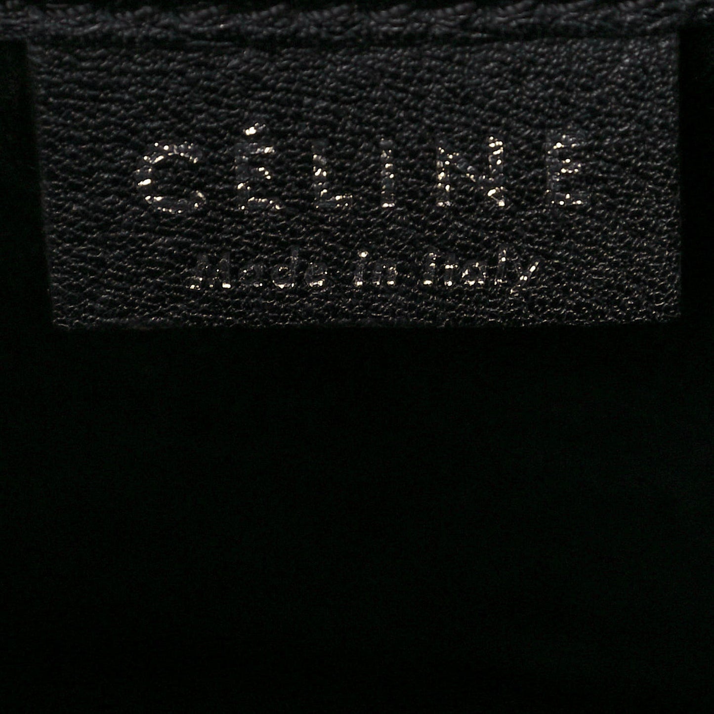 Drummed Calfskin Nano Luggage Black