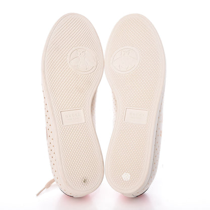 Gucci X SEGA Calfskin GUCCY Stars Womens Falacer Sneakers 41 White 5 of 9