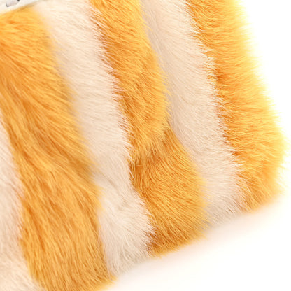 Fendi Mink Fur Cuoio Romano Selleria Pequin Mini Adele Bag Yellow White 15 of 15