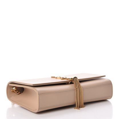 Saint Laurent Smooth Calfskin Medium Classic Monogram Kate Tassel Satchel Dark Beige 4 of 15