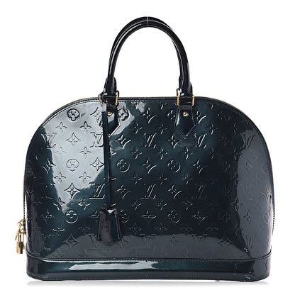 Louis Vuitton Vernis Alma GM Blue Nuit 1 of 42