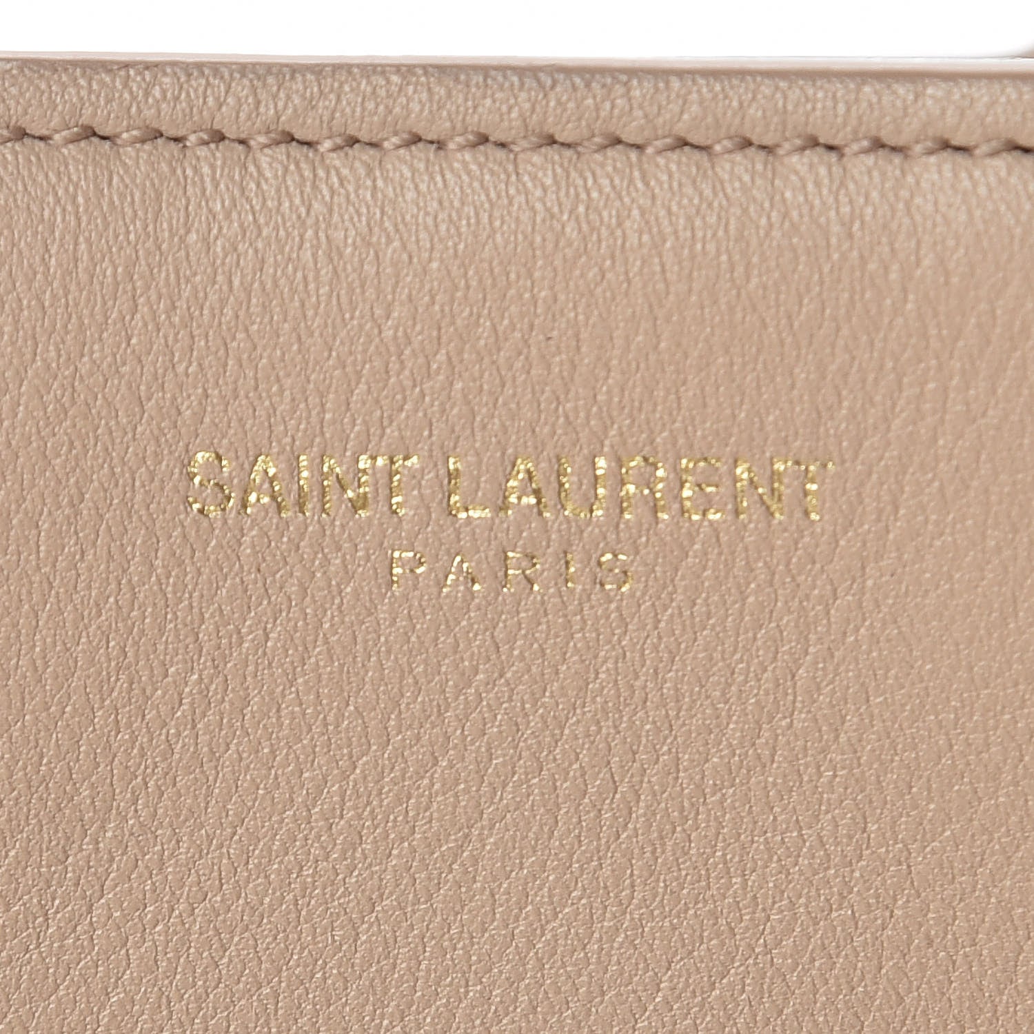 Saint Laurent Smooth Calfskin Small Monogram Cabas Beige 8 of 14